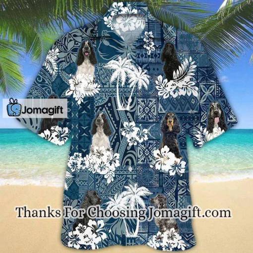 [Fashionable] Black English Cocker Spaniel Hawaiian Shirt Gift