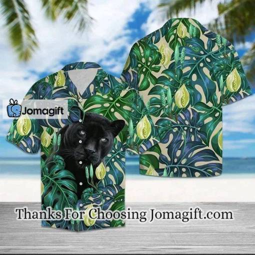 [Fashionable] Black Panther Among Monstera Leaves Hawaiian Shirt Gift