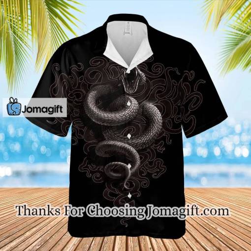 [Fashionable] Black Snake Hawaiian Shirt Gift
