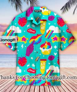 Blue LGBTQ Funny Hawaiian Shirt LGBT shirt Lesbian shirt gay shirt 1