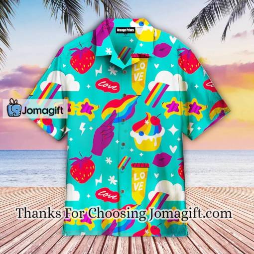[Fashionable] Blue LGBTQ Funny Hawaiian Shirt, LGBT shirt, Lesbian shirt, gay shirt Gift