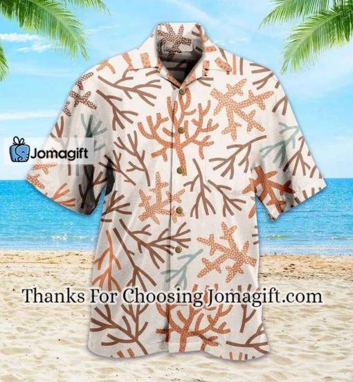 [Fashionable] Boho Earthy Sea Corals Brown Hawaiian Shirt 3D Gift