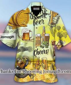 [New] Born To Drink Beer Hawaiian Shirt Gift