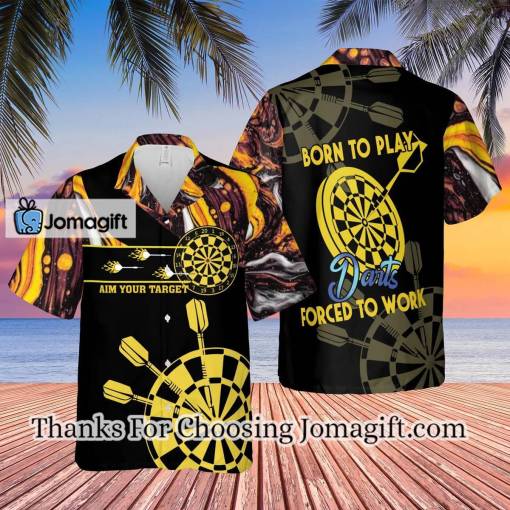 [New] Born To Play Darts 3D Hawaiian Shirt Gift
