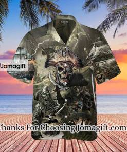 [Fashionable] Caribbean Skull Pirate Ghost Ship Hawaiian Shirt Gift