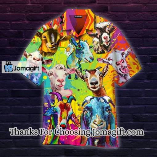 [Available Now] Colorful Goat Art Farmer Hawaiian Shirt Gift