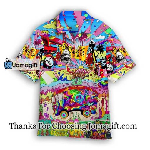 [Stylish] Colorful Hippie Feeling Groovy Hawaiian Shirt Gift
