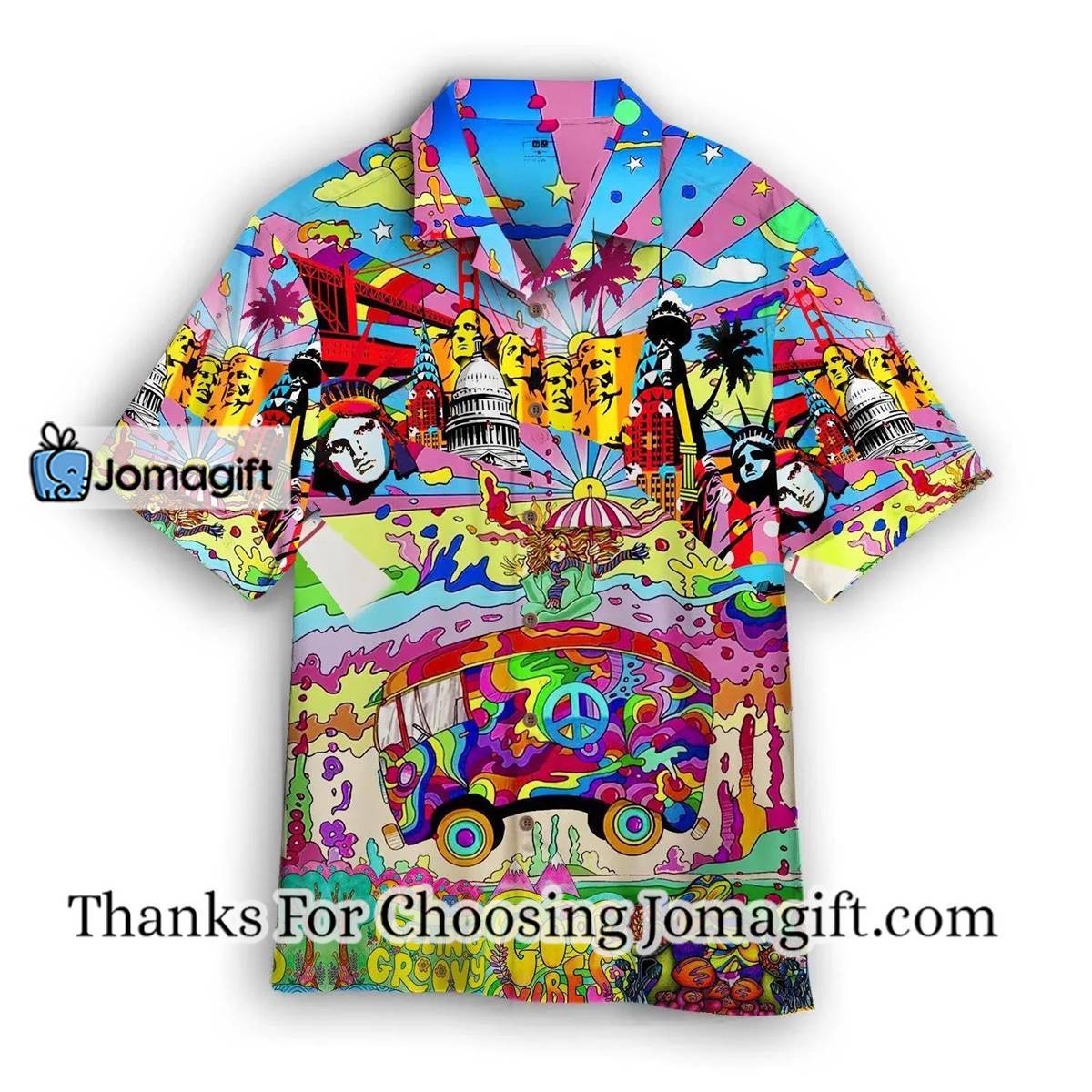 Colorful Hippie Feeling Groovy Hawaiian Shirt HW3731 1 2