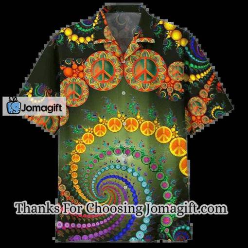 [Stylish] Colorful Spiral Design Hippie Pattern Hawaiian Shirt Gift