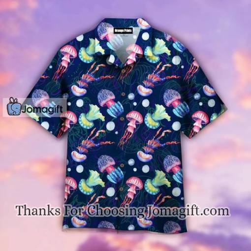 [Comfortable] Rainbow Jellyfish Pattern Hawaiian Shirt