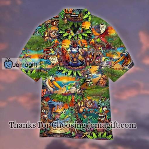 [Comfortable] Tiki Tropical Hawaiian Shirt