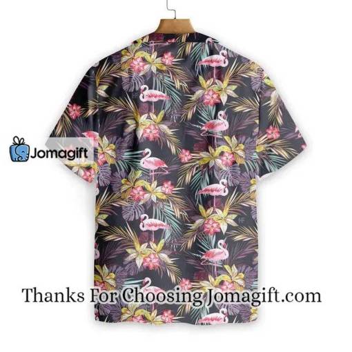 [High-Quality] Cute Flamingo Brilliant Tropical Forest Hawaiian Shirt Gift