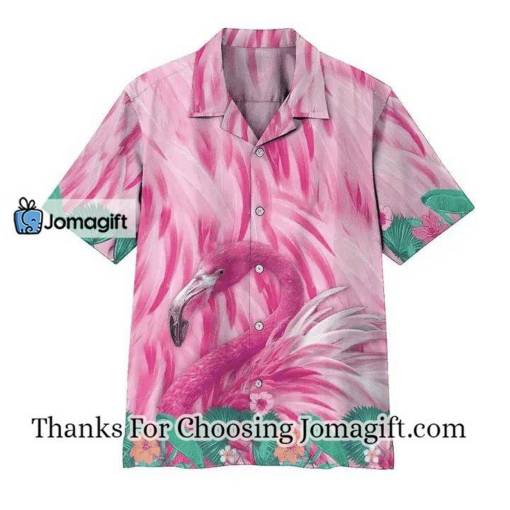 [High-Quality] Cute Pink Flamingo Hawaiian Shirt,, Funny Flamingo Beach Shirt Gift