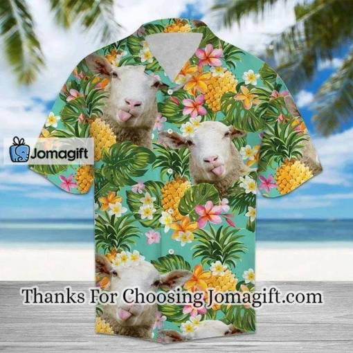[High-Quality] Cute Sheep Pineapples And Tropical Leaves Outstanding Hawaiian Shirt Gift
