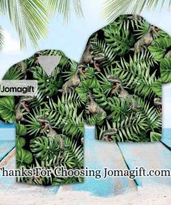 Dinosaur In Deep Forest Design Hawaiian Shirt 1