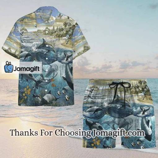 [Available Now] Dolphin Paradise Hawaiian Shirt Set  Unisex Gift