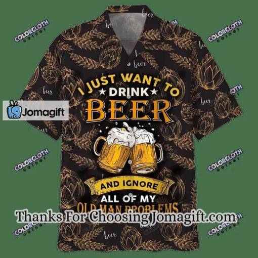 [High-Quality] Drink Beer Watercolor Hawaiian Shirt Gift