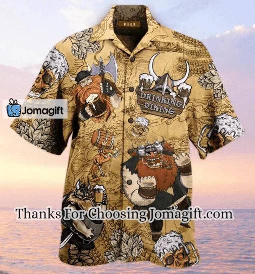 [Available Now] Drinking Beer Viking Hawaiian Shirt Gift