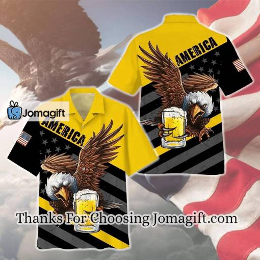[High-Quality] Eagle America Beer Hawaiian Shirt Gift