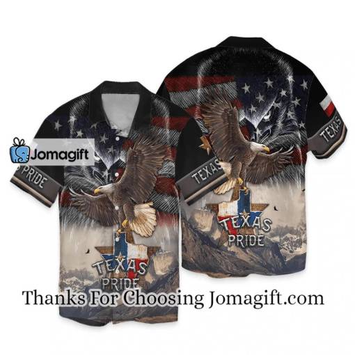 [High-Quality] Eagle Texas Hawaiian shirt, Texas Pride 3D Full Print Hawaii shirt Gift