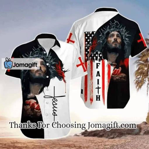 [Comfortable] Faith Jesus Hawaiian Shirt, Jesus Hawaii Shirt Men, Faith Gift