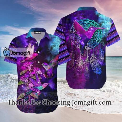 [Fashionable] Hummingbird On Galaxy Hawaiian Shirt