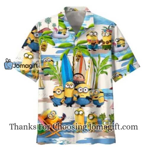 [Fashionable] Minions Hawaiian Shirt Minions And Small Gru Tropical
