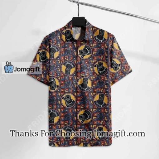 [Fashionable] Mv Bp Hawaiian Shirt B Panther Head Tribal Pattern