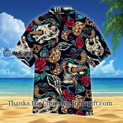 [Fashionable] Vintage Colorful Skull Hawaiian Shirt
