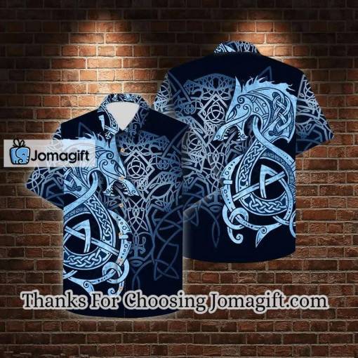 [Available Now] Fenrir Blue Hawaiian Shirt Gift