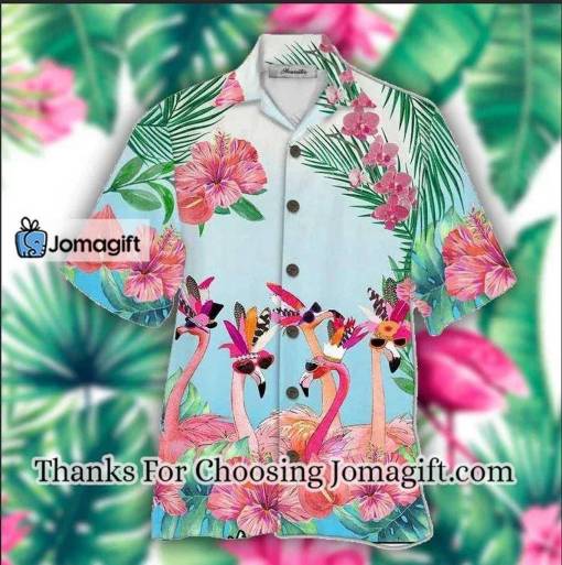 [Comfortable] Flamingo Aloha Hawaiian Shirts & Gift