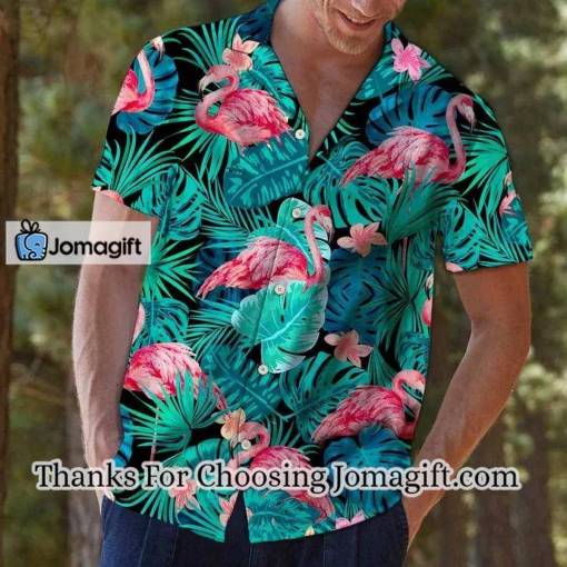[Comfortable] Flamingo Animal Species Tropical Jungle Design Hawaiian Shirt Gift