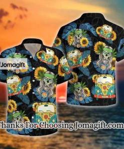 [Available Now] Flower Skull Hippie Car Hawaiian Shirt Gift