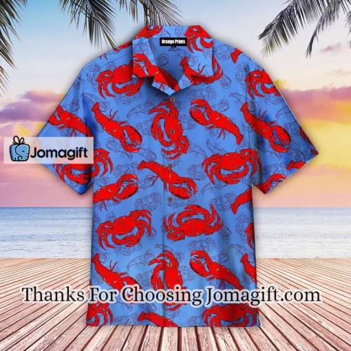 [Comfortable] Funny Lobster And Crab Hawaiian Shirt, Crab Lover Hawaiian Shirt Gift