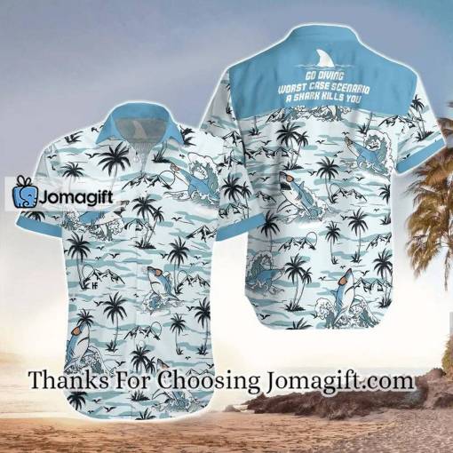 [Comfortable] Funny Shark Hawaiian Shirt, For Shark Lover Gift