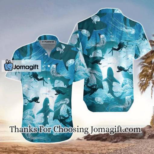 [Comfortable] Funny Shark Hawaiian Shirt, Shark Lover Hawaiian For Gift