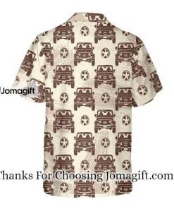 Gift For Cars Lovers Retro Jeeps Seamless Pattern Hawaiian Shirt 2