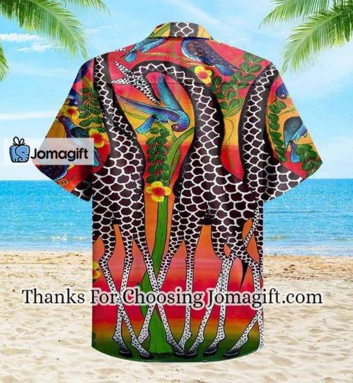 [Best-Selling] Giraffe Colorful Hawaiian Shirt 3D Gift