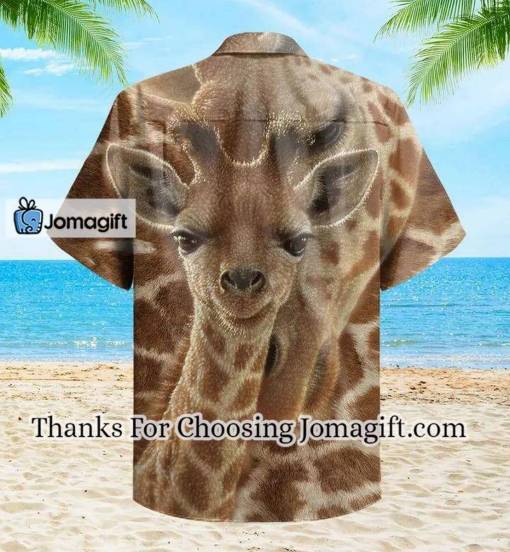 [Best-Selling] Giraffe Cute Brown Hawaiian Shirt 3D Gift