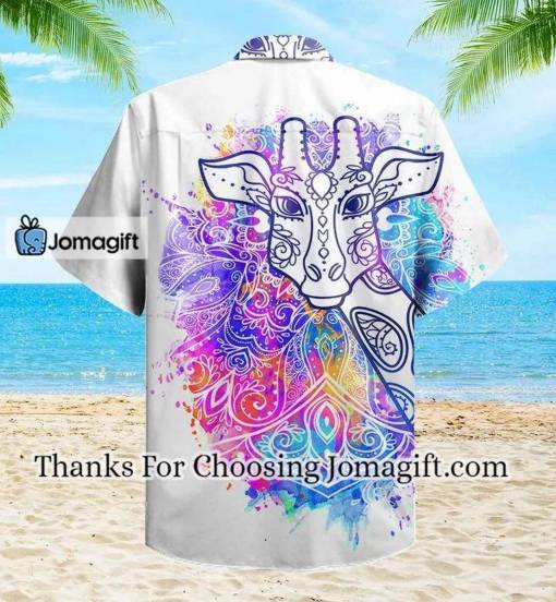 [Best-Selling] Giraffe Cute Colorful Hawaiian Shirt 3D Gift