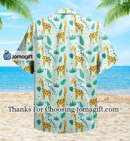 [Best-Selling] Giraffe Cute Pattern Green Hawaiian Shirt 3D Gift