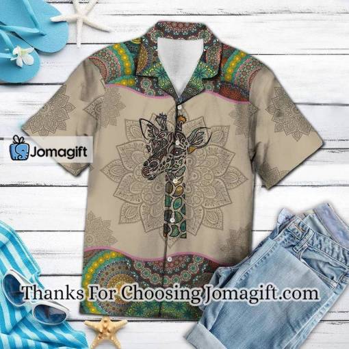 [Best-Selling] Giraffe Mandala Hawaiian Shirt Gift