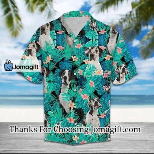 [Best-Selling] Great Dane Tropical Forest Hawaiian Shirt Gift