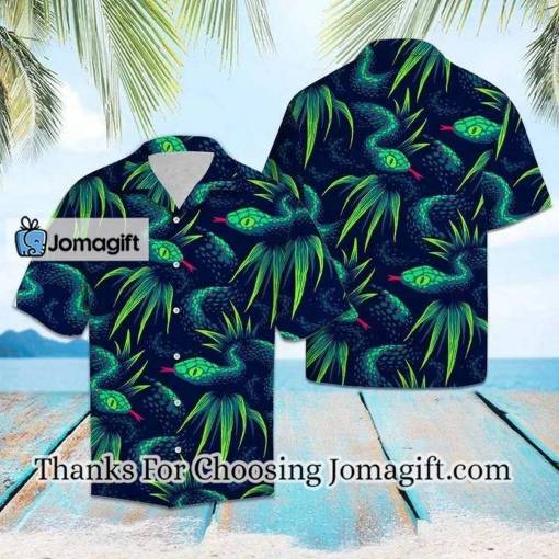 [Best-Selling] Green Snake Crawling On The Ground Hawaiian Shirt Gift