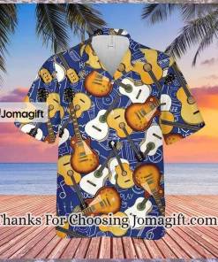 [Personalized] Guitar Music Pattern Hawaiian Shirt Gift