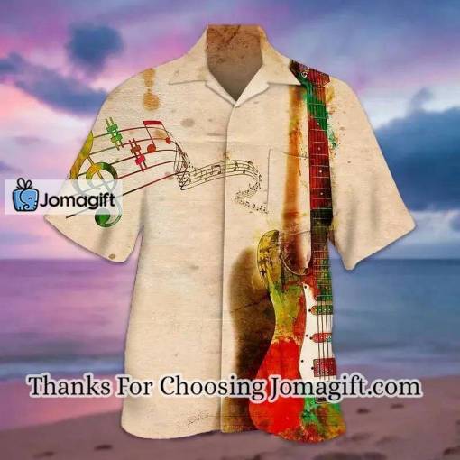 [Personalized] Guitar & Phonogram Hawaiian Shirt Gift