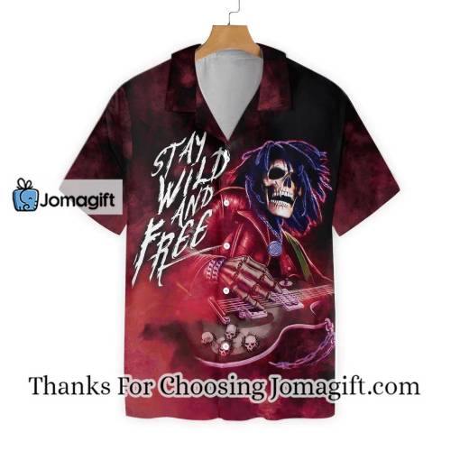 [Best-Selling] Guitar Stay Wild And Free Hawaiian Shirt Gift