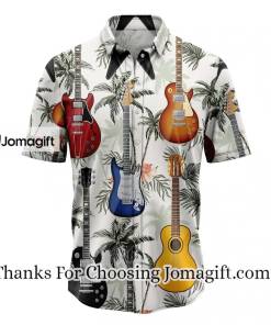 [Best-Selling] Guitar Tropical Vintage Hawaiian Shirts Gift