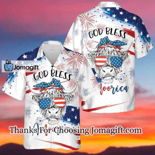 [Best-Selling] Happy Independence God Bless Amoorica All Over Printed 3D Hawaiian Shirt Gift