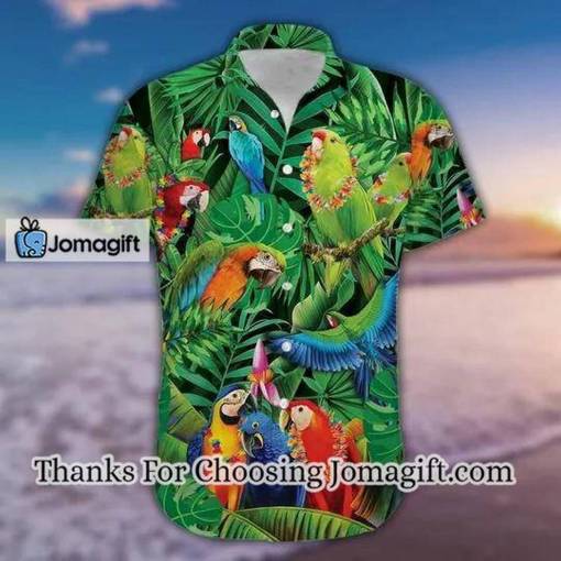 [Best-Selling] Hawaii Shirt  Awesome Parrots Tropical Green hawaiian shirt Gift